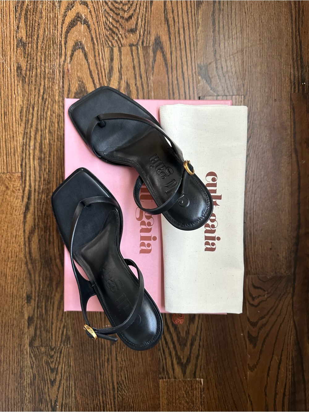 Cult Gaia Paxton Black Sandals Size 39 / US 9 — Like New